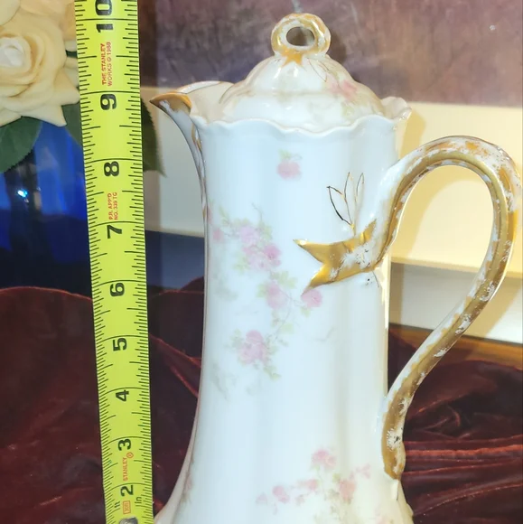 Antique Limoges Chocolate Pot Late 1800s.